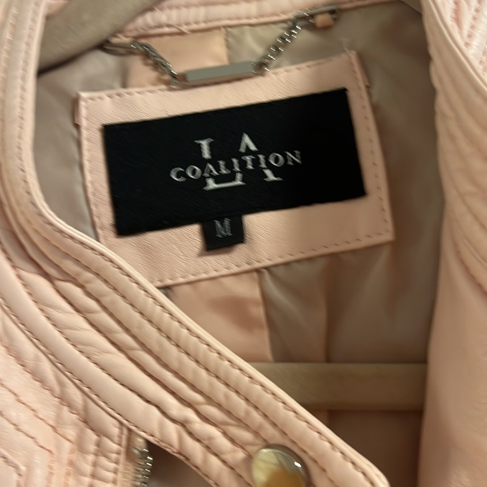 Pink Pleather Jacket - Picture 2 of 4